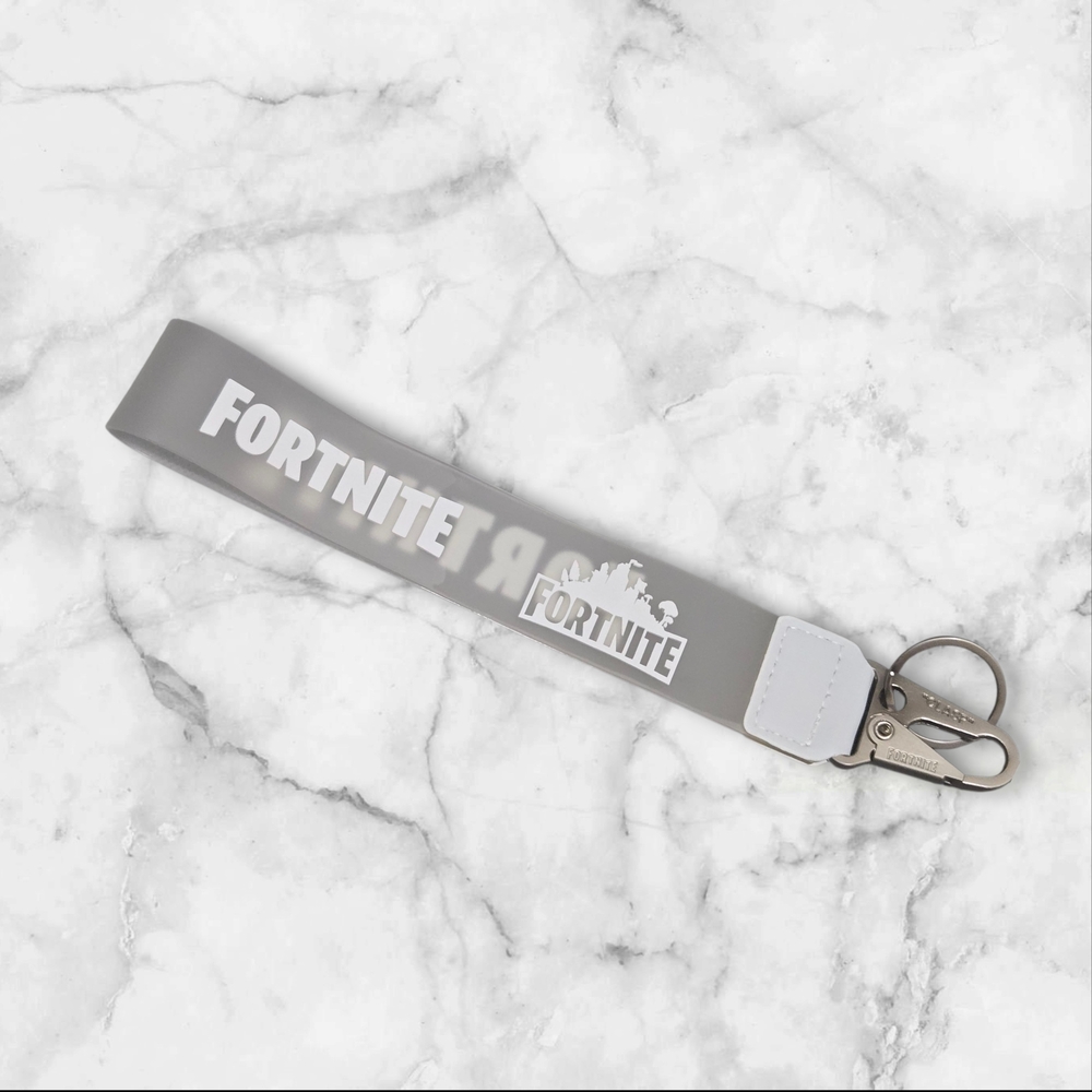 Fortnite Gray Keychain Lanyard
